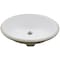 Novatto Oval Undermount White Porcleain Sink with Chrome Drain Set NP-U191307CH - alternate 2